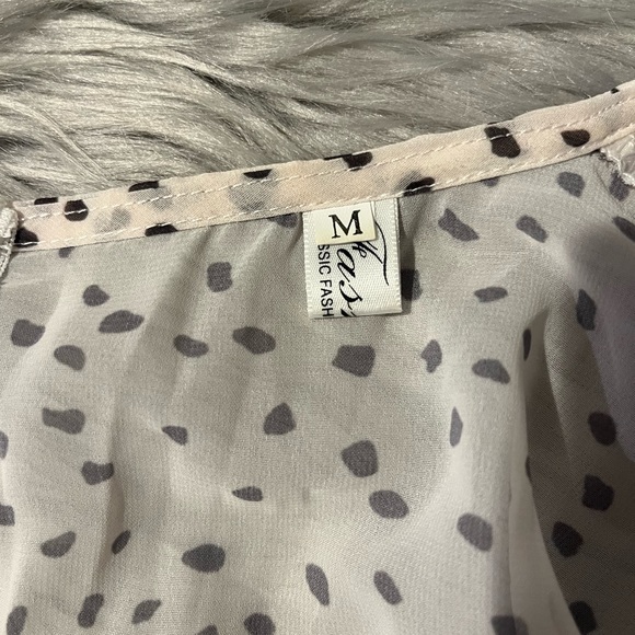 B&W Polka Dot Stylish dress - Picture 8 of 8